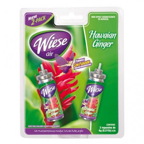 AROMATIZANTE AEROSOL BREEZE MATIC WIESE HAWAIAN GINGER 9 GR