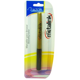 MARCADOR PERMANENTE AZOR COLOR DORADO 1 PIEZA