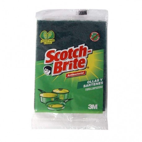FIBRA VERDE SCOTCH-BRITE DE USO DOMESTICO 1 PZA