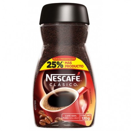 Nescafe Clasico soluble 120gr