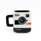 TAZA JUST MUSTARD EN FORMA DE CAMARA INSTANTANEA DE 16 OZ