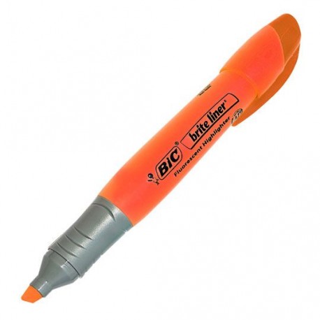 MARCATEXTOS RESALTADOR BIC BRITE LINER XL COLOR NARANJA 1 PIEZA