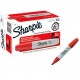 Marcador permanente sharpie chisel rojo