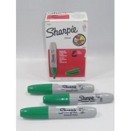 Marcador permanente sharpie chisel verde